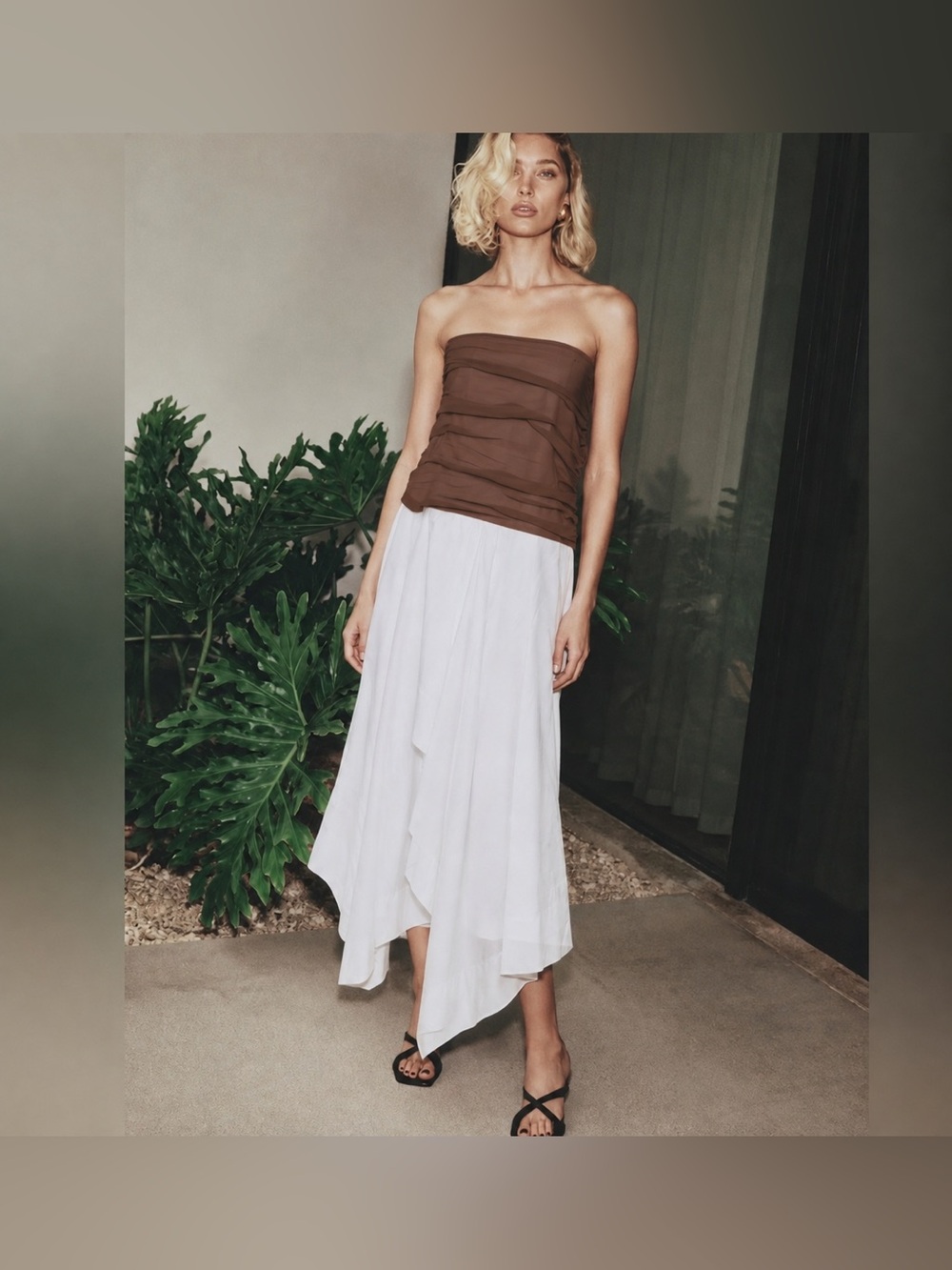 HELSA One-of-a-Kind Runway Strapless Draped Maxi Dress | Rare Editorial Piece